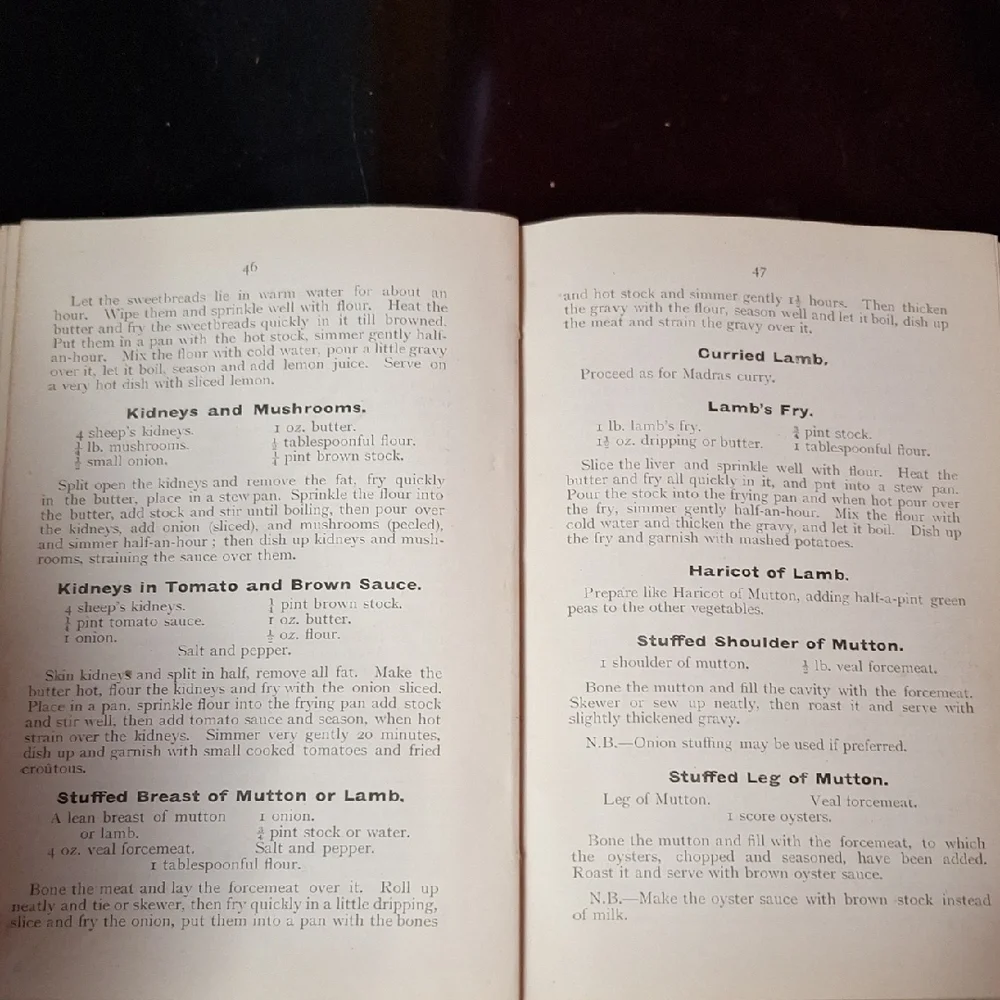 RARE 1900 1st Ed. Practical Cookery - Atkinson & Holroyd Antique Cookbook Red - Picture 5 of 9